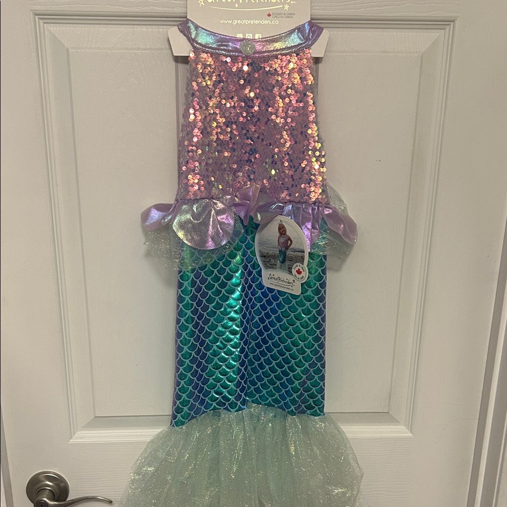 Great Pretenders Sparkling Mermaid Kids Costume new with tags
